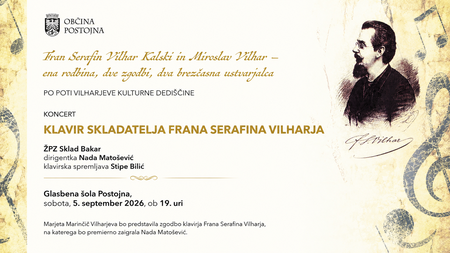 Postojna s ponosom sprejema originalni klavir skladatelja Frana Serafina Vilharja